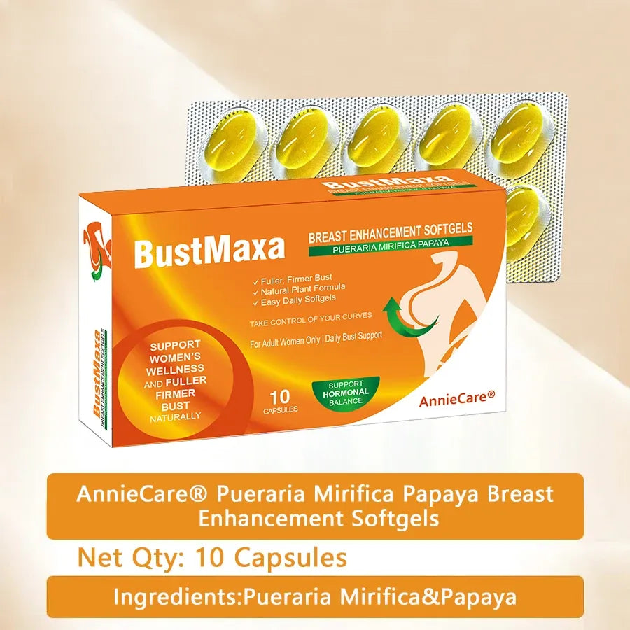 AnnieCare® Pueraria Mirifica Papaya Breast Enhancement Capsules 📈（𝑭𝒖𝒍𝒍𝒆𝒓 𝑩𝒓𝒆𝒂𝒔𝒕𝒔 - 𝑩𝒐𝒐𝒔𝒕𝒔 𝑭𝒂𝒕 𝑴𝒆𝒕𝒂𝒃𝒐𝒍𝒊𝒔𝒎 - 𝑹𝒆𝒔𝒕𝒐𝒓𝒆𝒔 𝑺𝒌𝒊𝒏 𝑬𝒍𝒂𝒔𝒕𝒊𝒄𝒊𝒕𝒚）